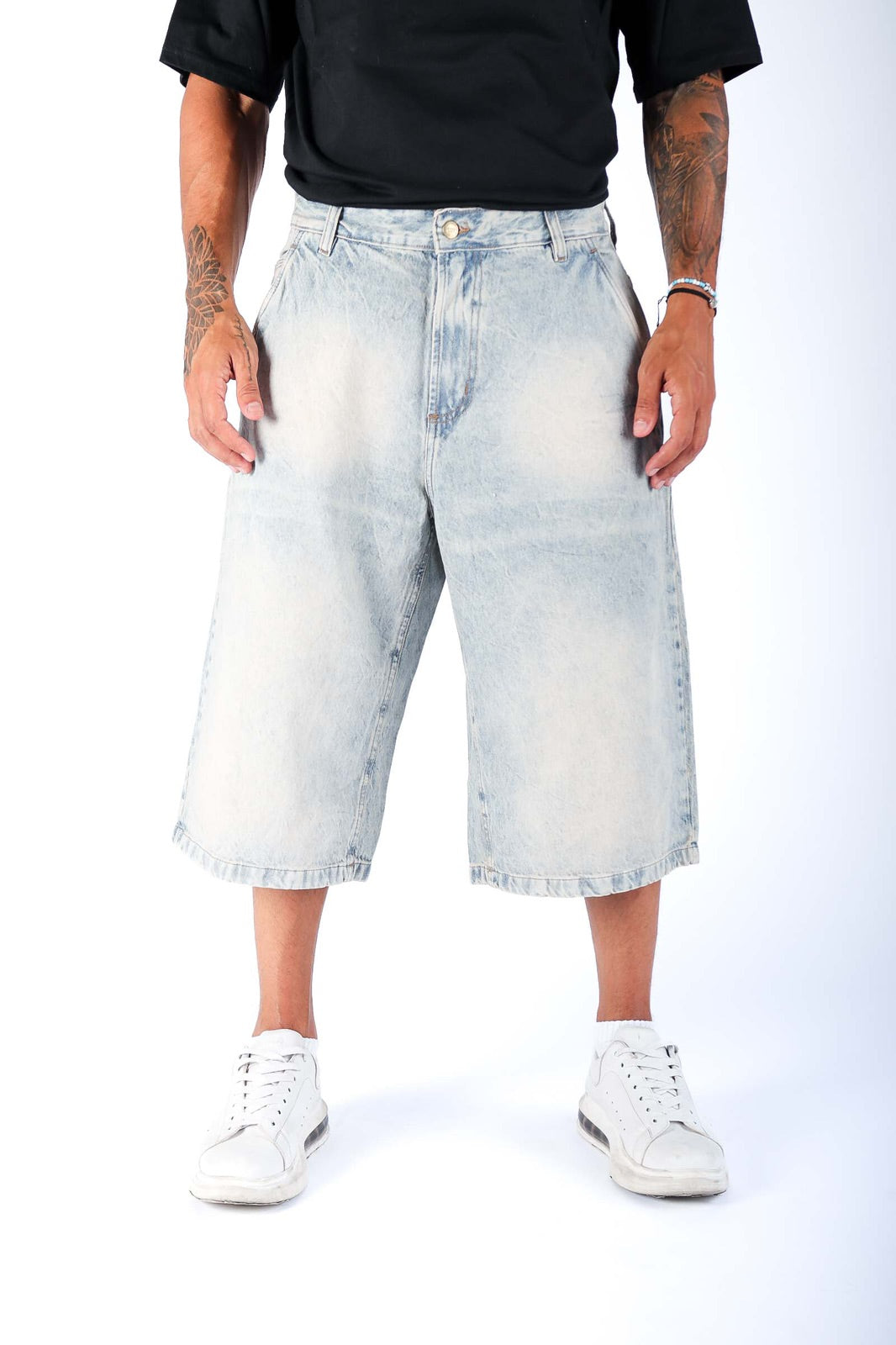 BERMUDA SUPER BAGGY “BREAK SNOW”