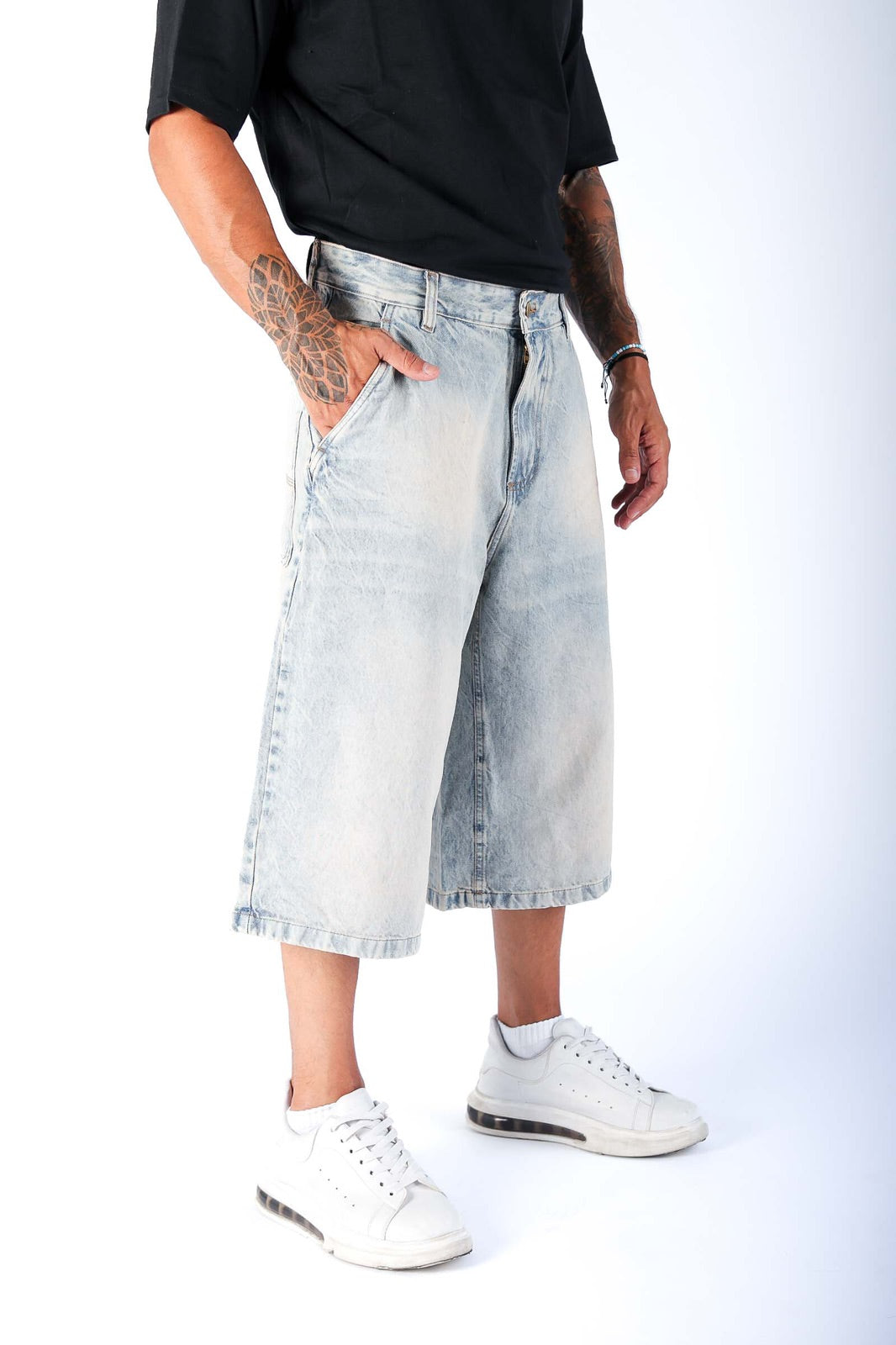 BERMUDA SUPER BAGGY “BREAK SNOW”