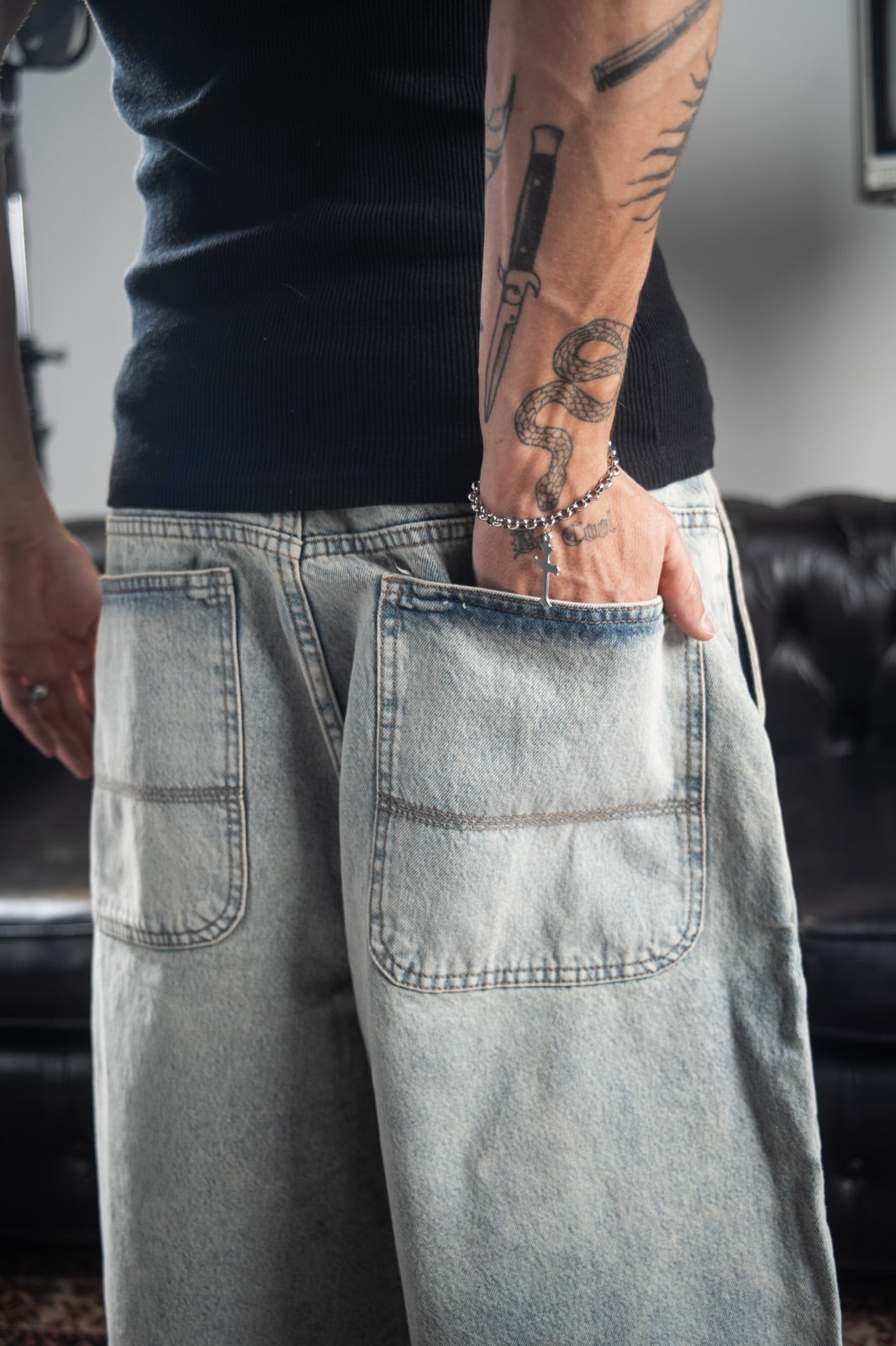 BERMUDA SUPER BAGGY “SNOW”