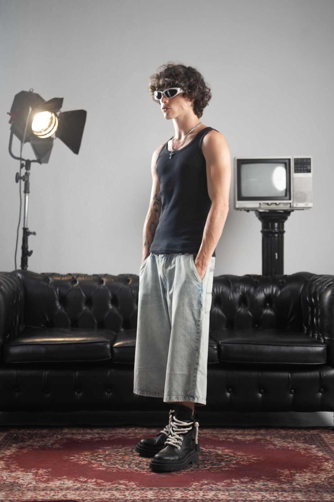 BERMUDA SUPER BAGGY “SNOW”