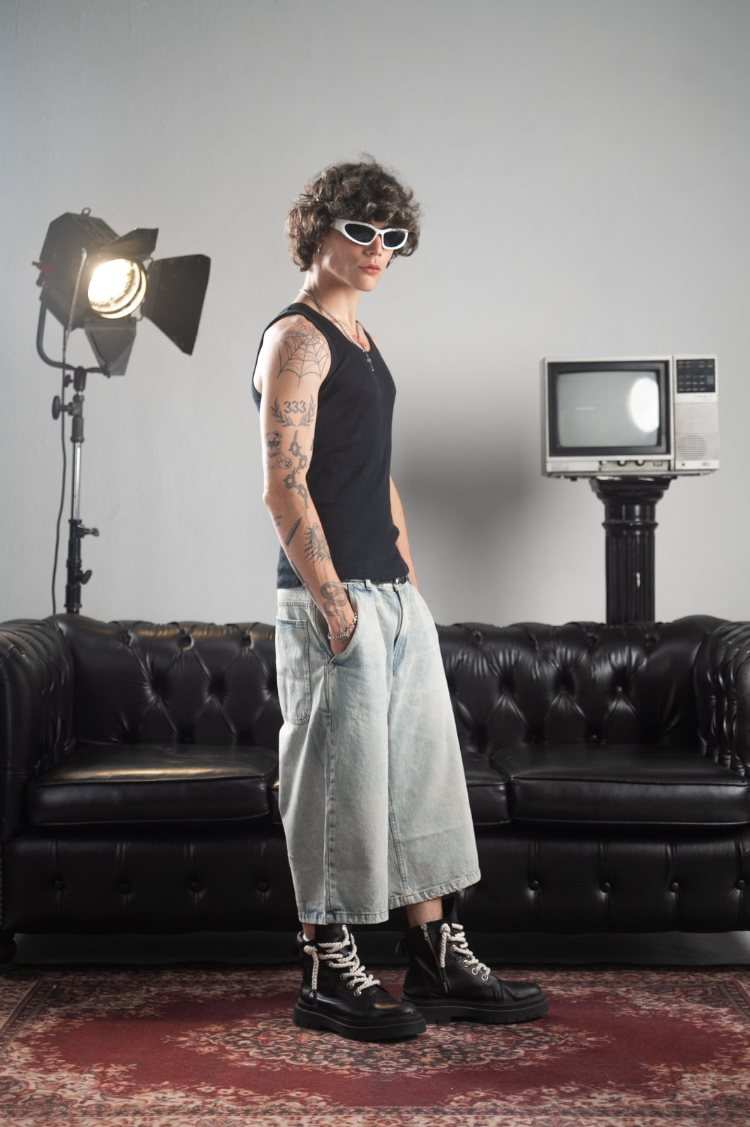 BERMUDA SUPER BAGGY “SNOW”