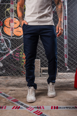 PANTALÓN CHINO AZUL SKINNY