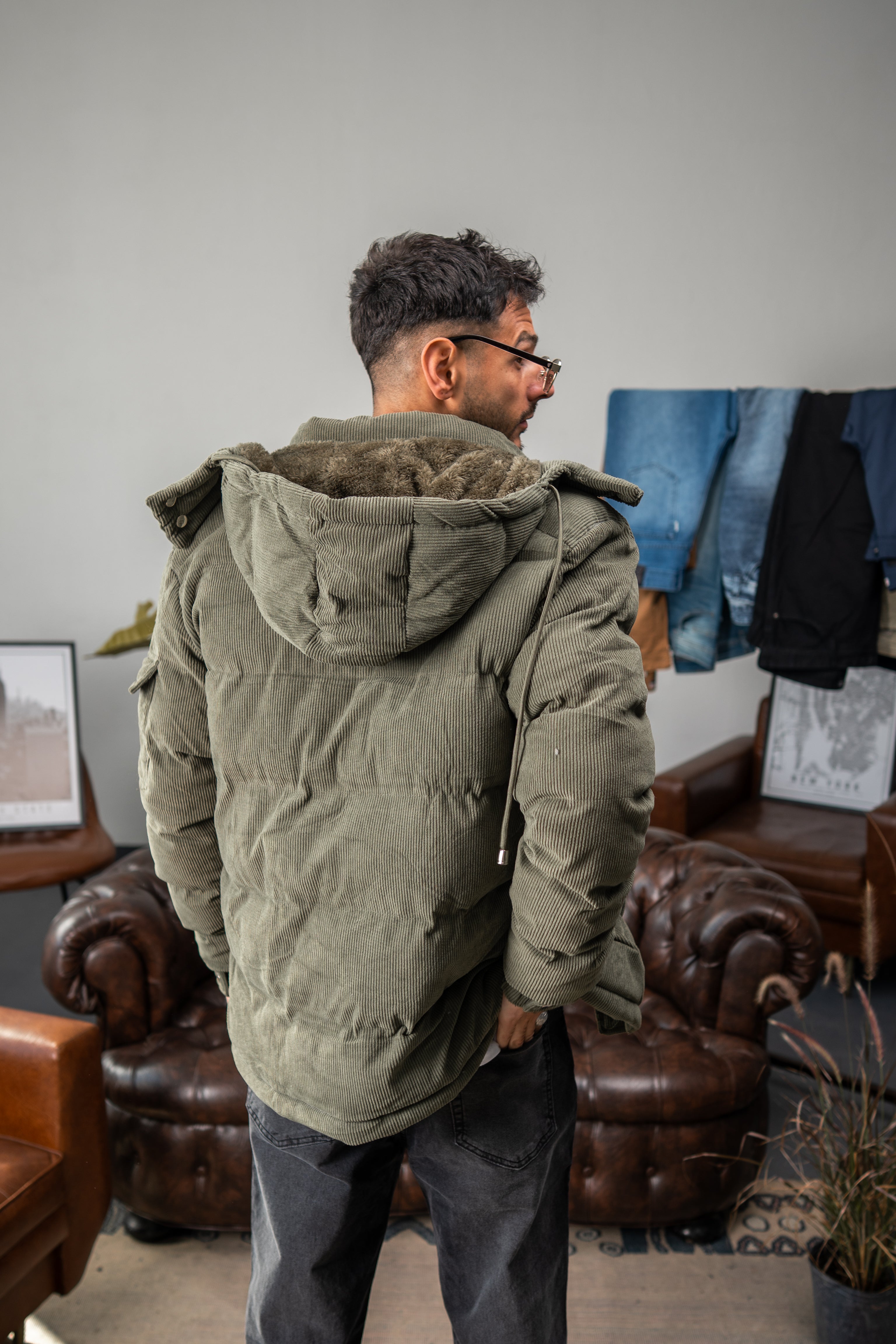 CAMPERA CORDEROY VERDE