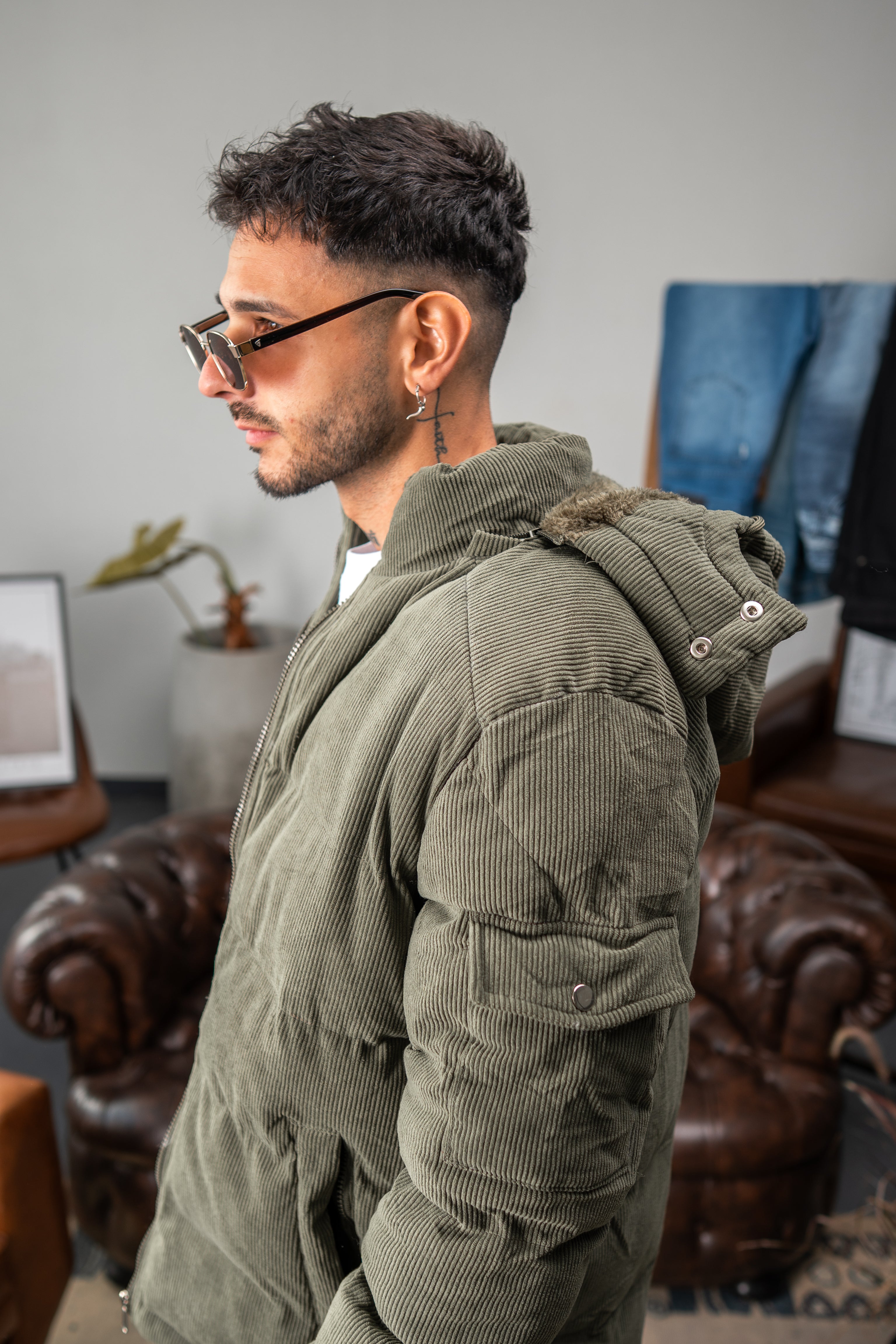 CAMPERA CORDEROY VERDE