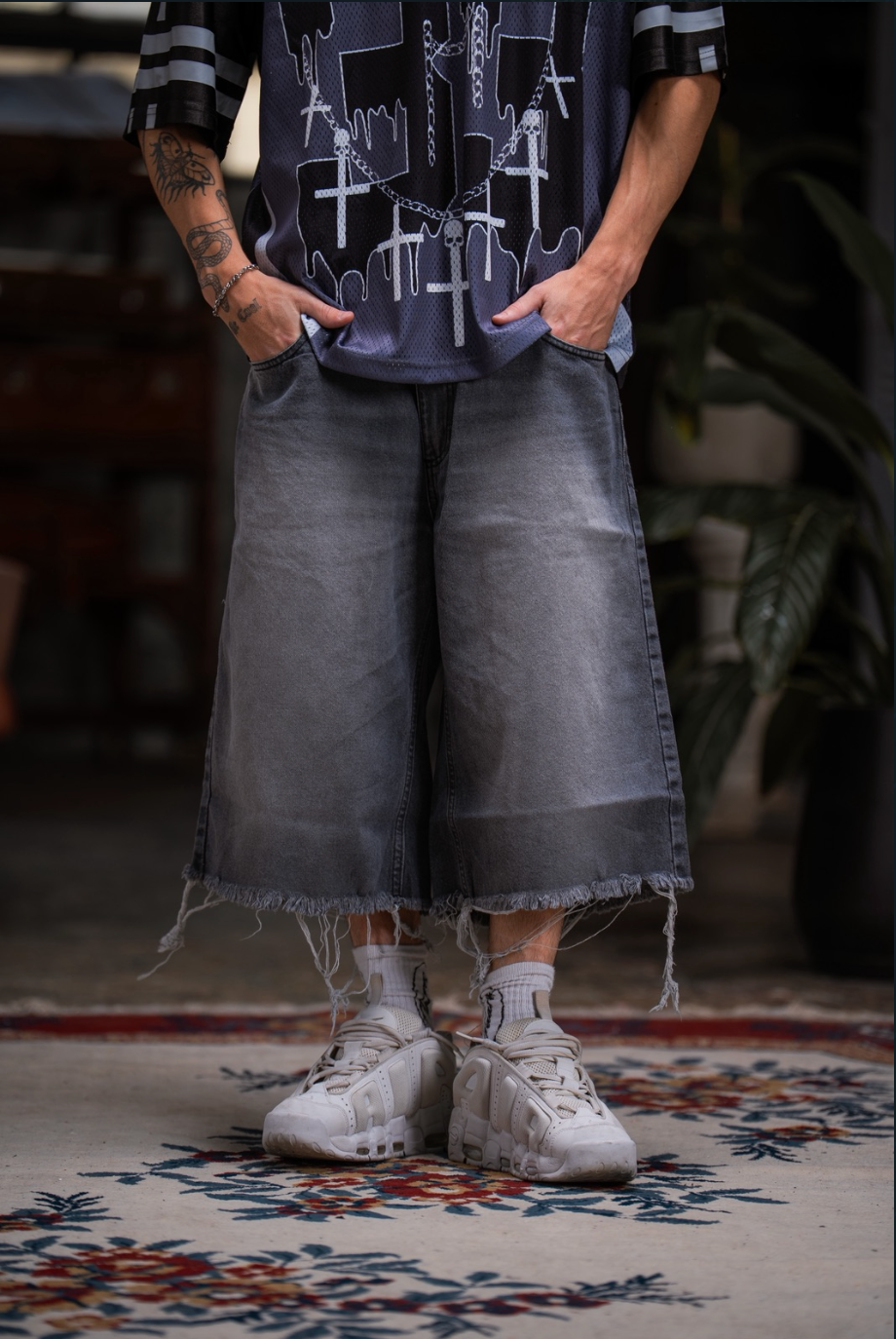 BERMUDA BAGGY "GREY WASHED"