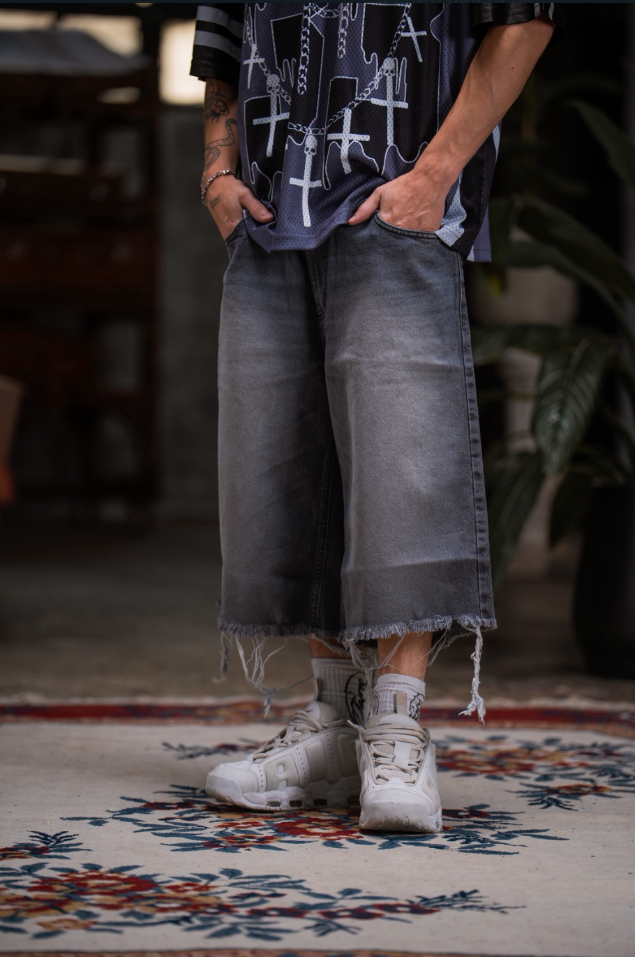 BERMUDA BAGGY "GREY WASHED"