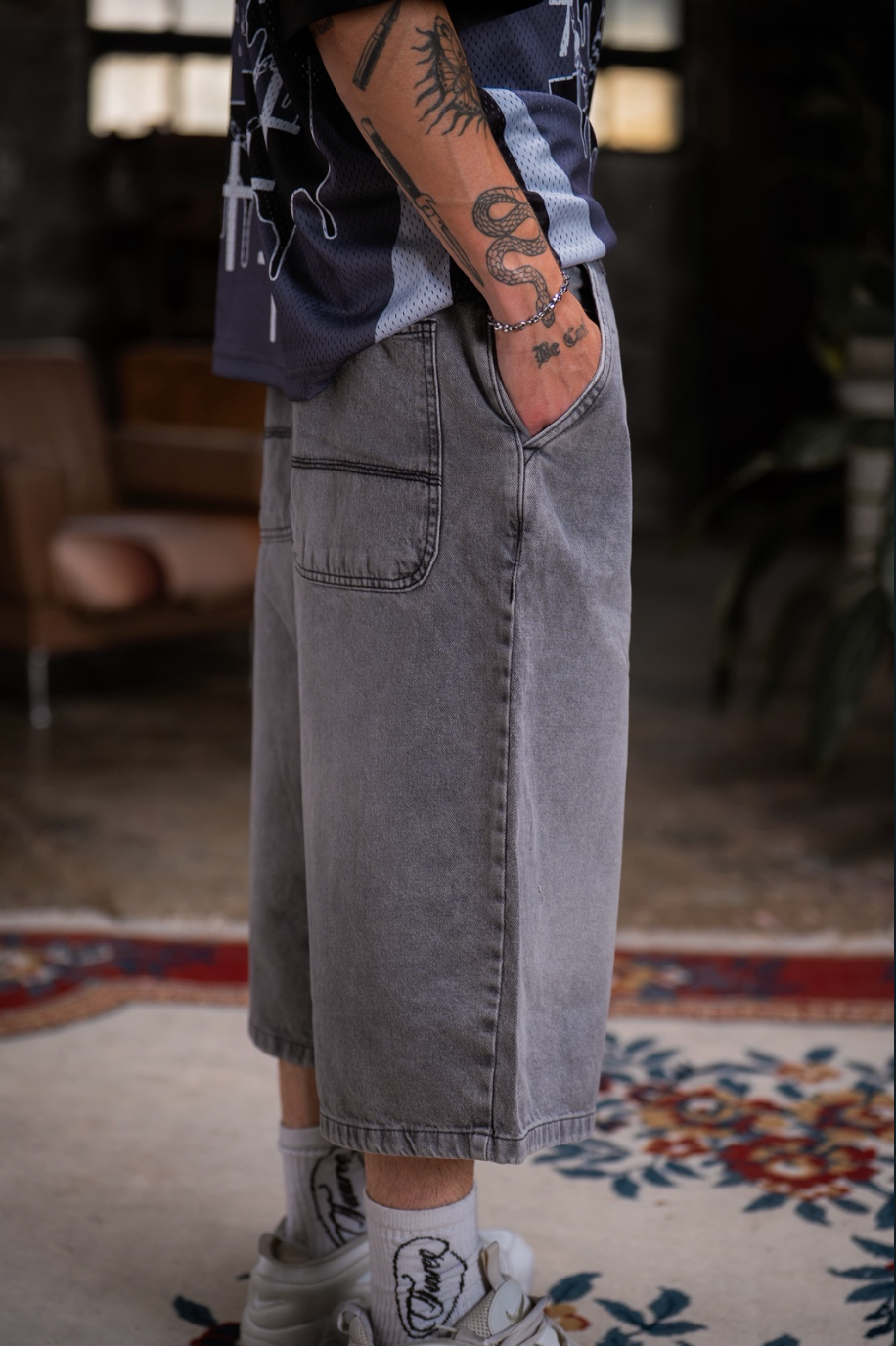 BERMUDA SUPER BAGGY “GREY”