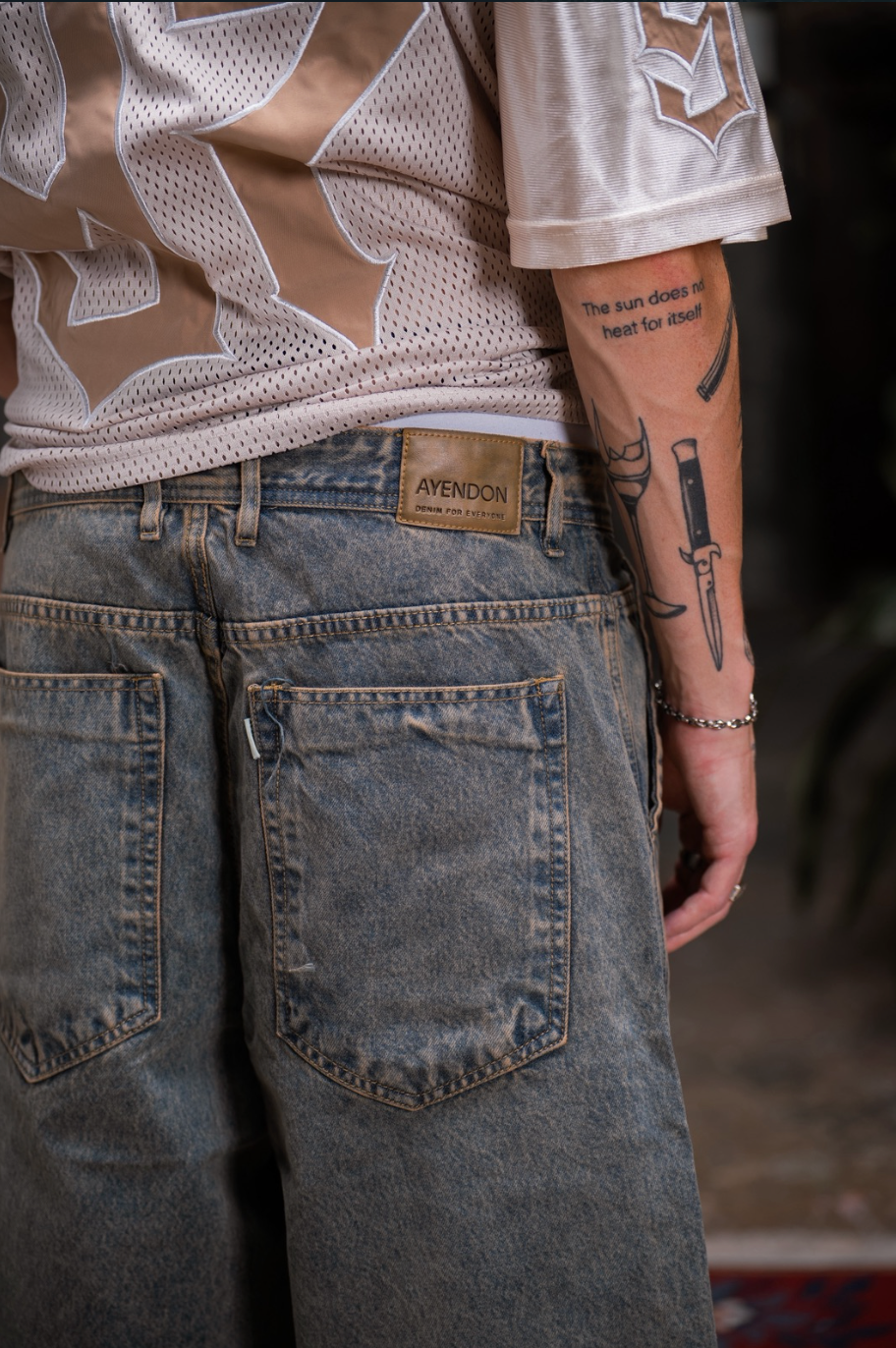 BERMUDA SUPER BAGGY “BIO SNOW”