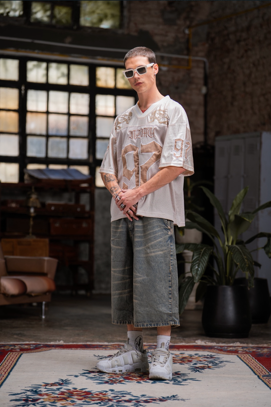 BERMUDA SUPER BAGGY “BIO SNOW”