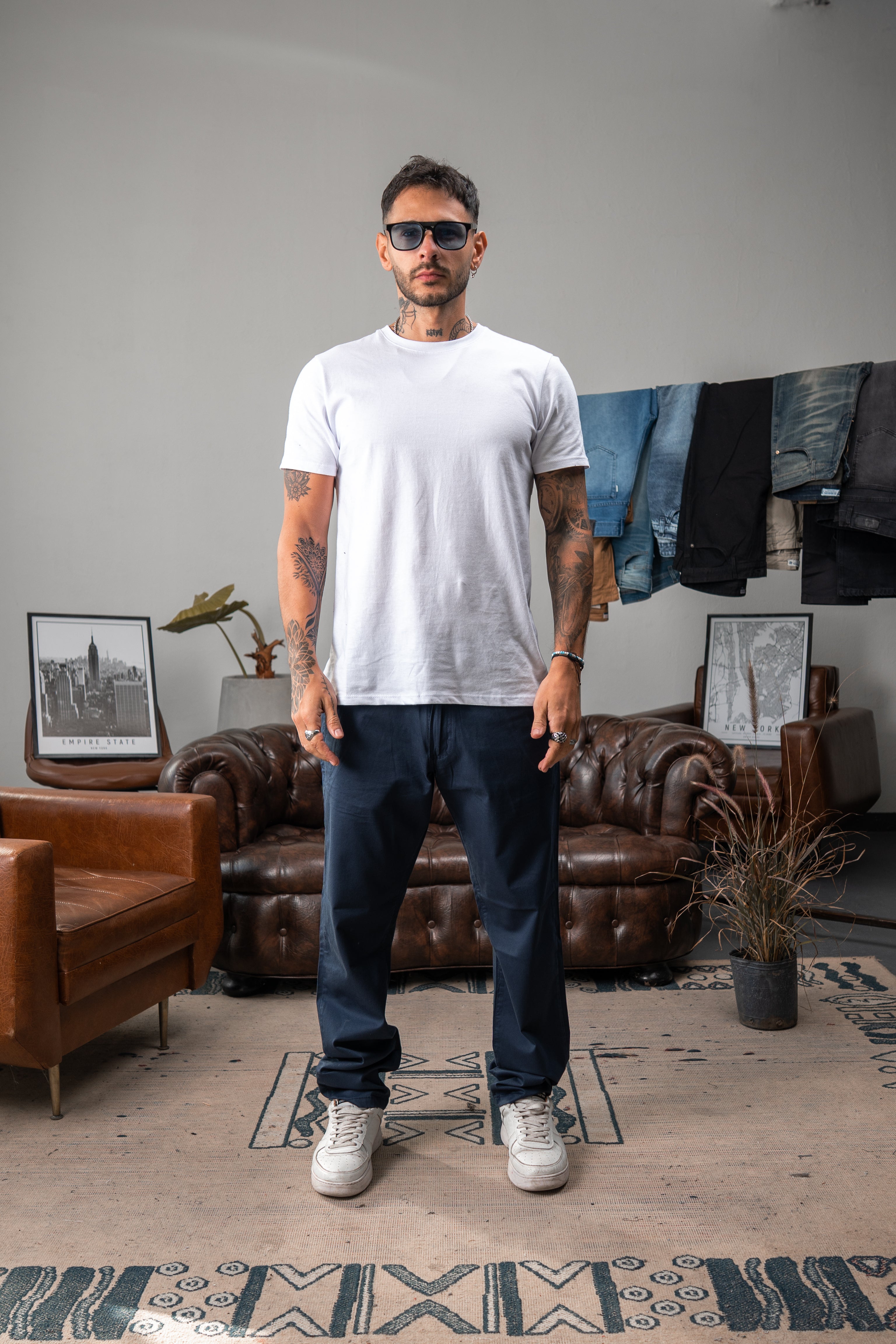 PANTALÓN CHINO PREMIUM AZUL