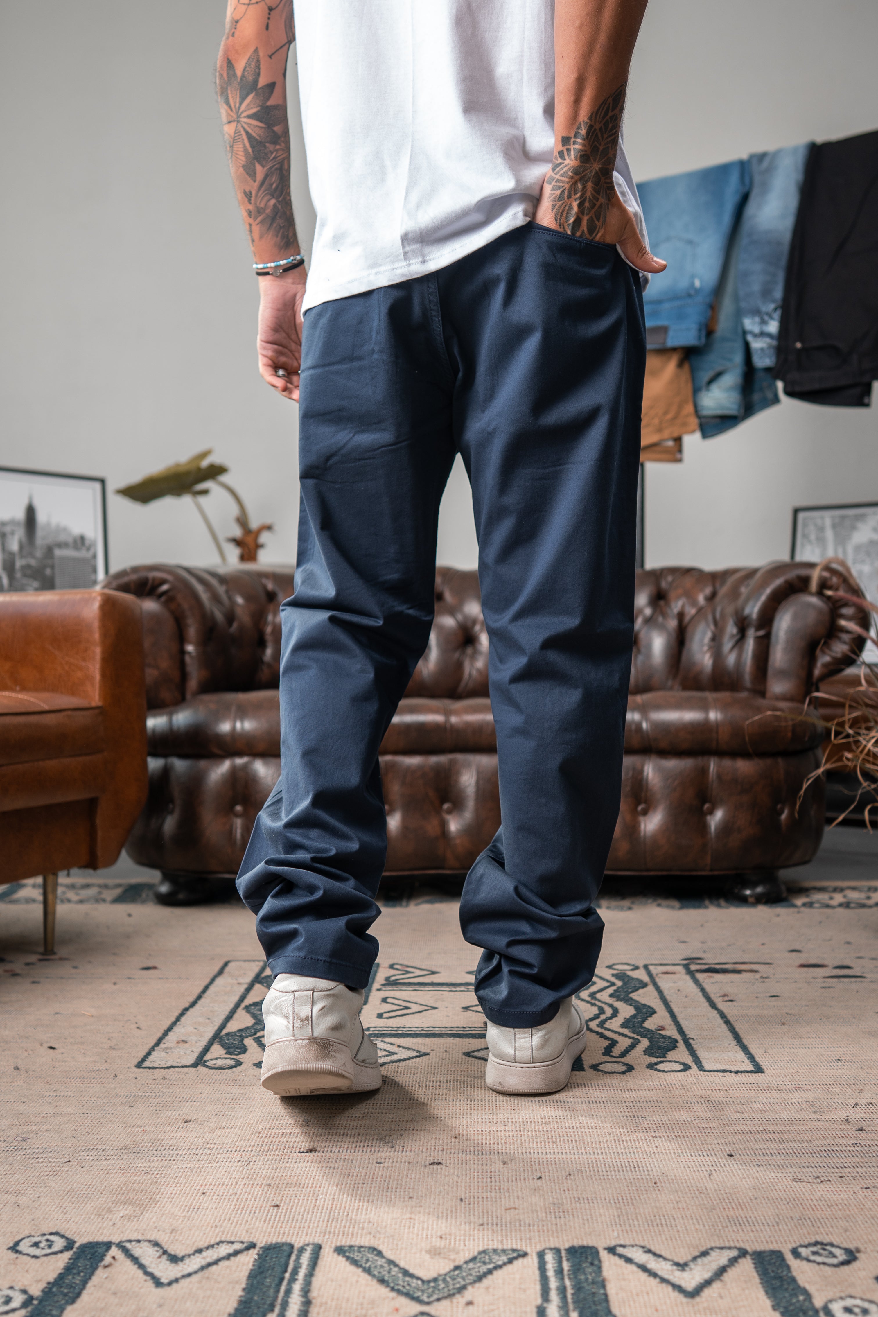 PANTALÓN CHINO PREMIUM AZUL