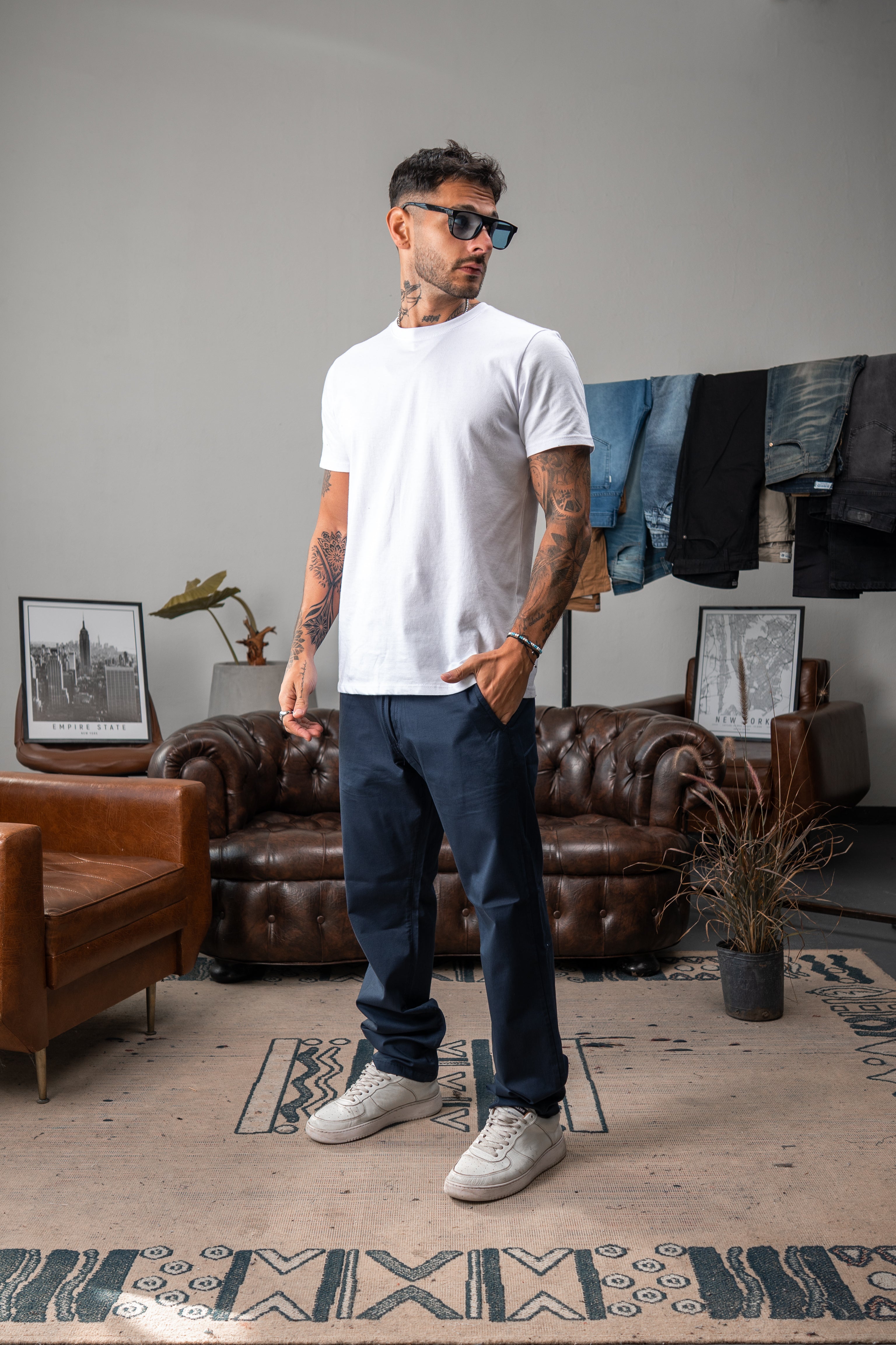 PANTALÓN CHINO PREMIUM AZUL