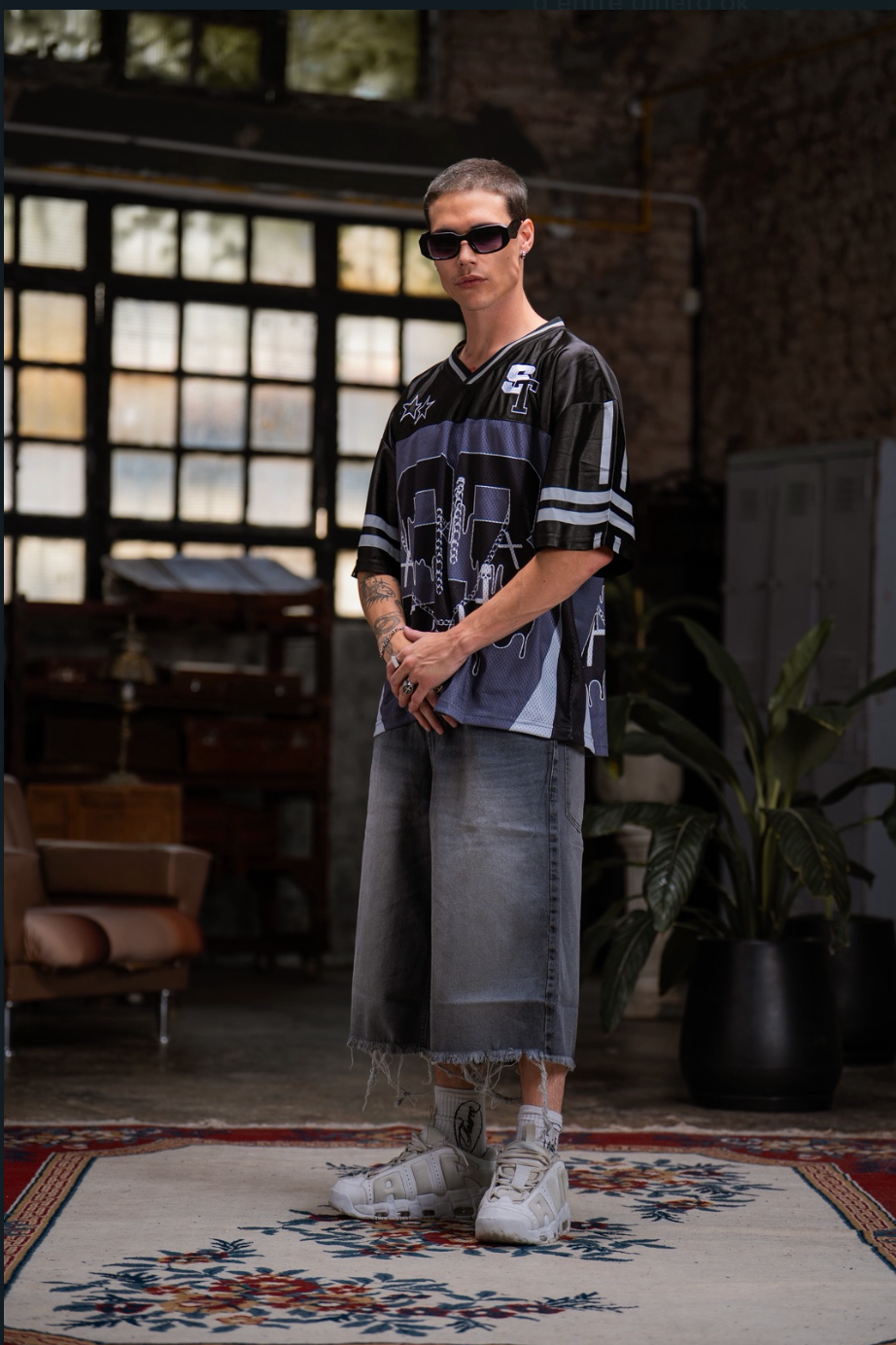 BERMUDA BAGGY "GREY WASHED"