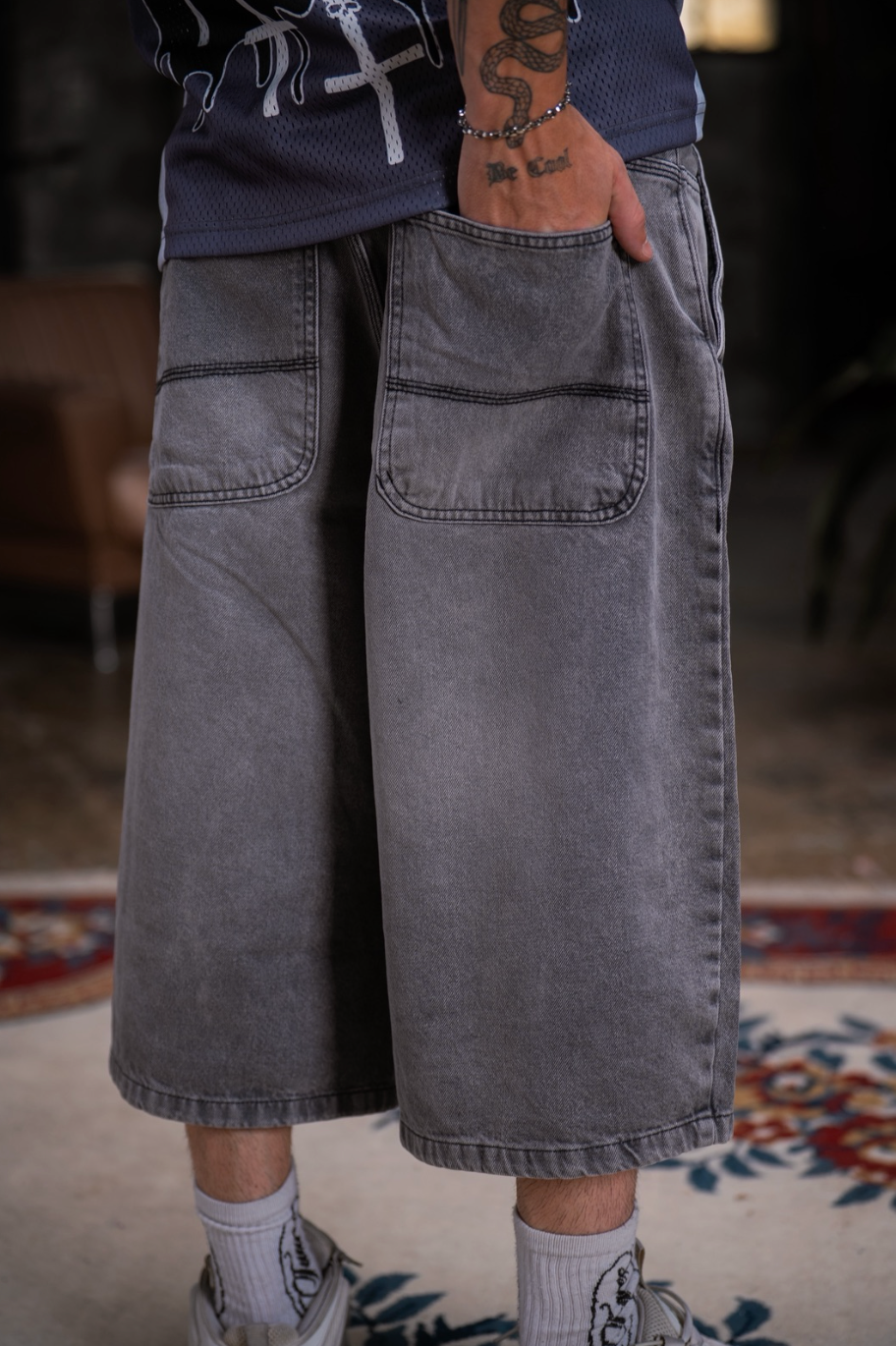 BERMUDA SUPER BAGGY “GREY”