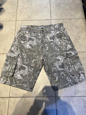 BERMUDA CARGO BAGGY REAL TREE WHITE