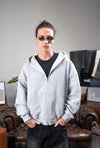CAMPERA ZIP GRIS